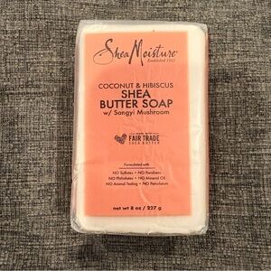 3/$9 NEW Shea Moisture coconut & hibiscus shea butter soap bar